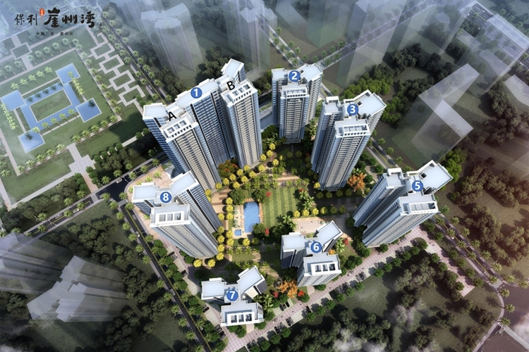 保利崖州湾鸟瞰图 保利崖州湾鸟瞰图